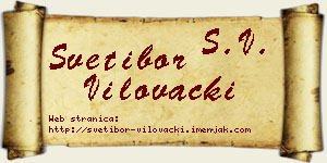 Svetibor Vilovački vizit kartica